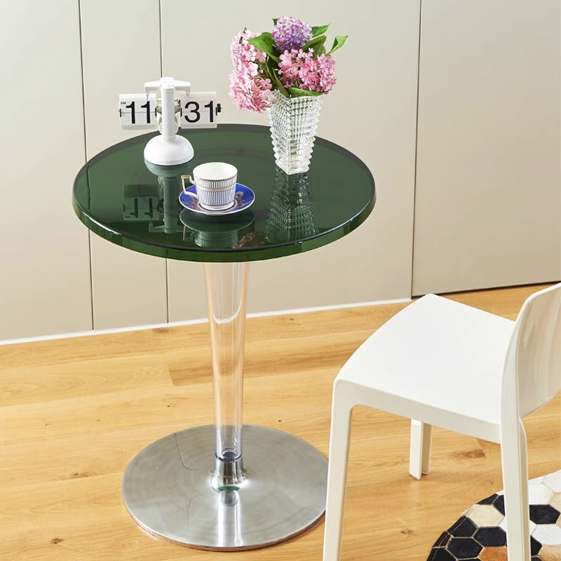 Minimalist Cylinder Aluminum End Table