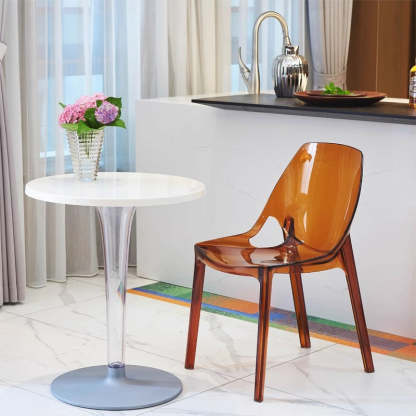 Minimalist Cylinder Aluminum End Table