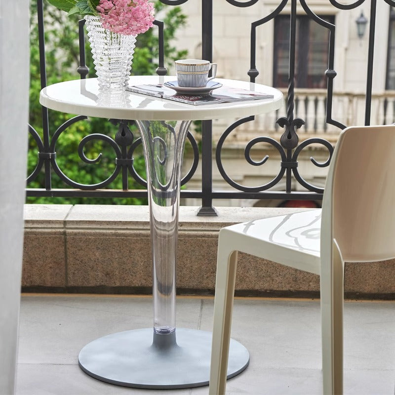 Minimalist Cylinder Aluminum End Table
