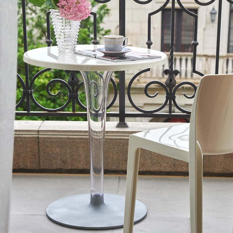 Minimalist Cylinder Aluminum End Table
