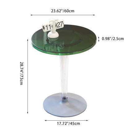 Minimalist Cylinder Aluminum End Table