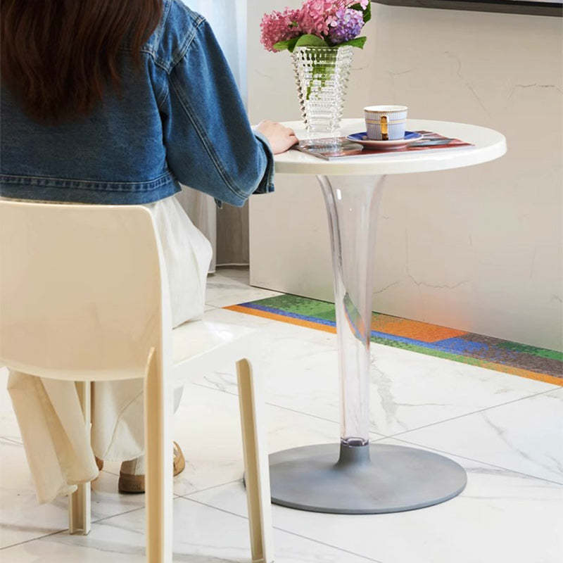 Minimalist Cylinder Aluminum End Table