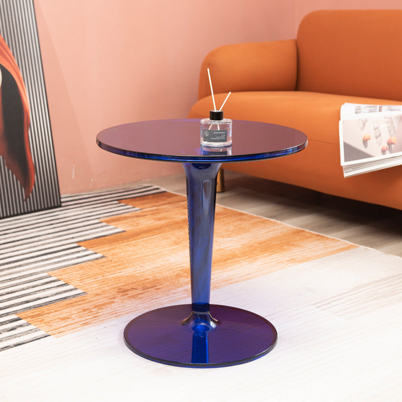 Modern Cylinder Acrylic End Table