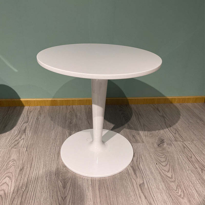 Minimalist cylinder end gray end & side tables, Lighom