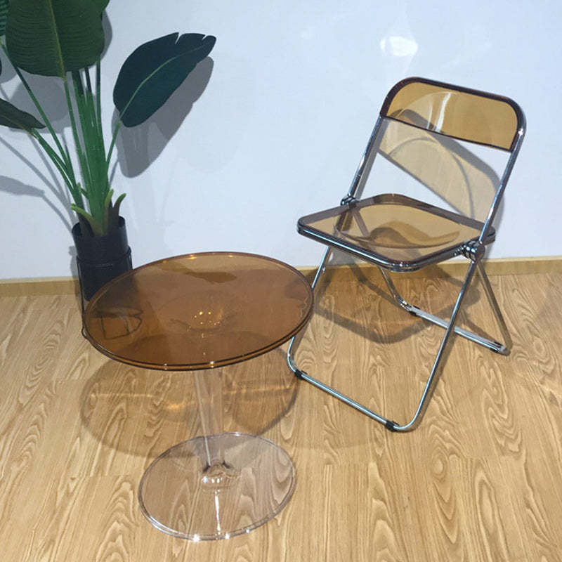 Modern Cylinder Acrylic End Table