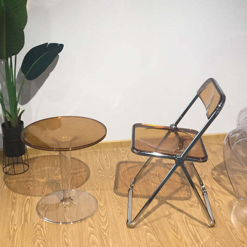 Modern Cylinder Acrylic End Table