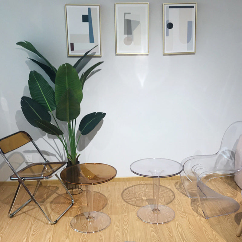 Modern Cylinder Acrylic End Table