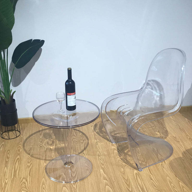 Modern Cylinder Acrylic End Table