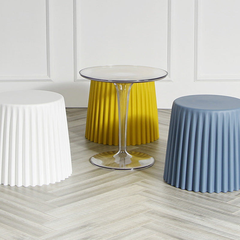 Modern Cylinder Acrylic End Table