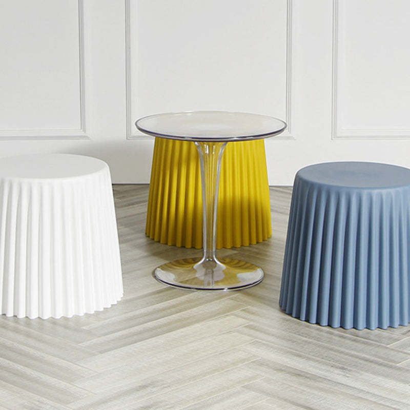 Modern Cylinder Acrylic End Table