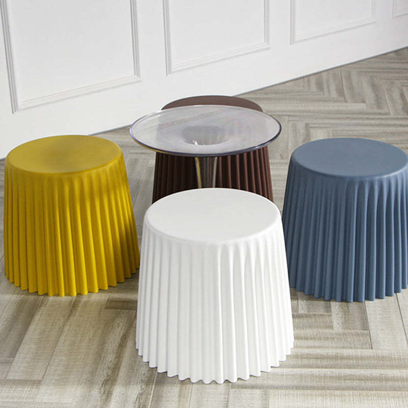 Modern Cylinder Acrylic End Table