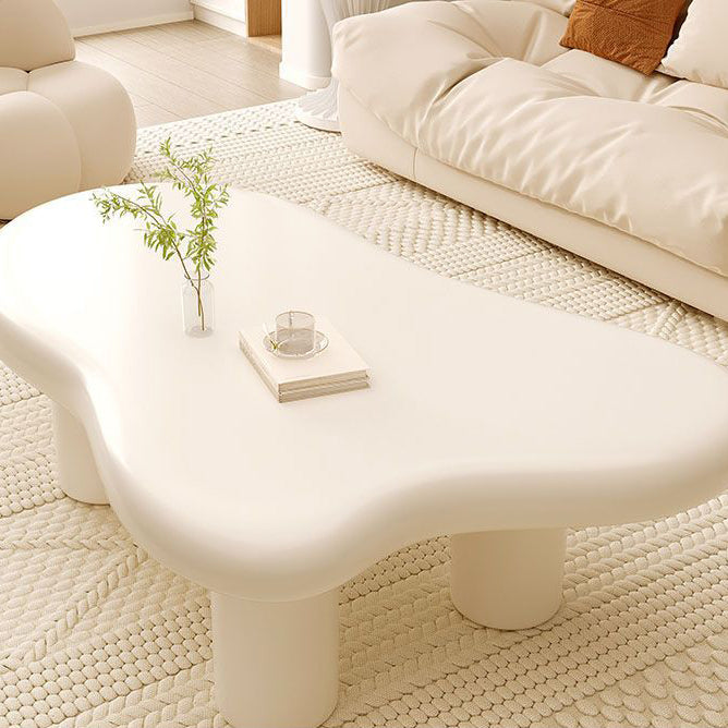 Art Deco Cream Cloud Cylinder End Table