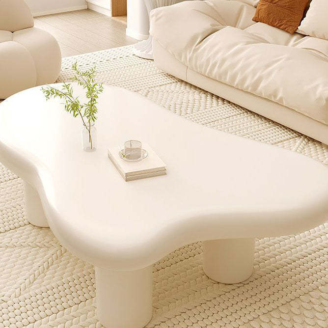 Art Deco Cream Cloud Cylinder End Table