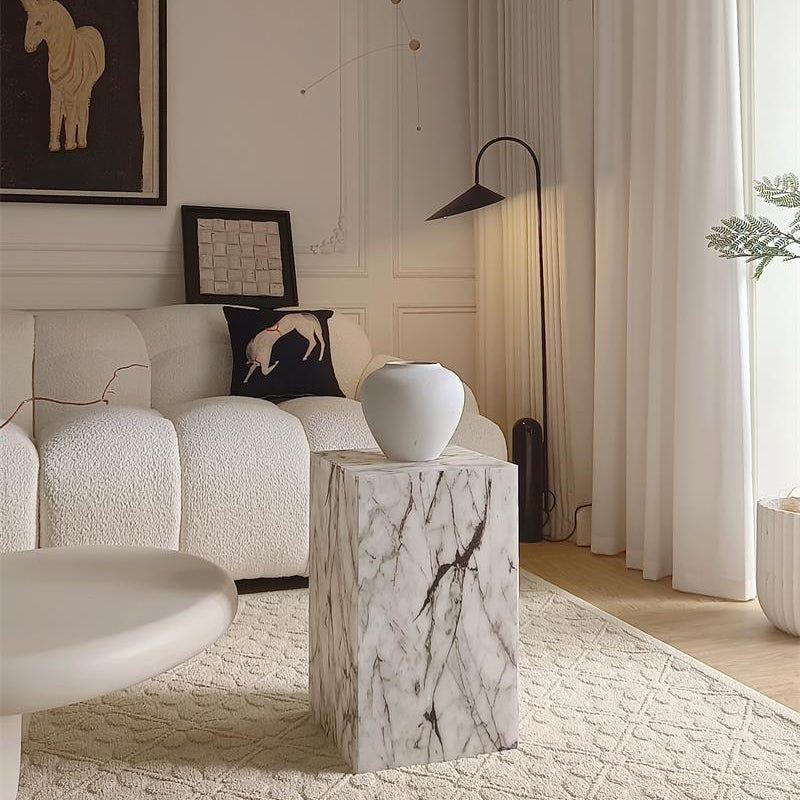 Minimalist Textured Acrylic End Table