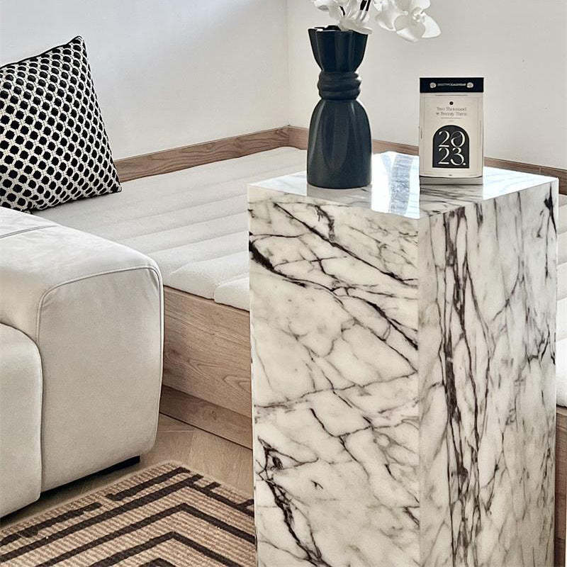 Minimalist Textured Acrylic End Table