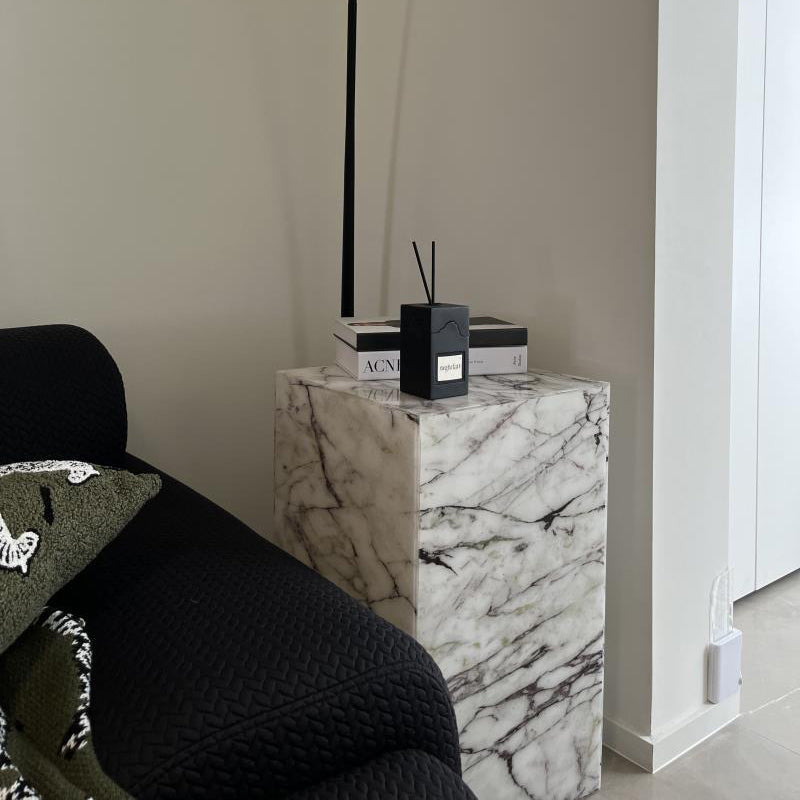 Minimalist Textured Acrylic End Table