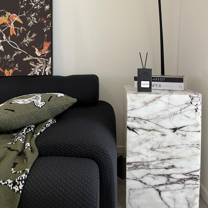 Minimalist Textured Acrylic End Table