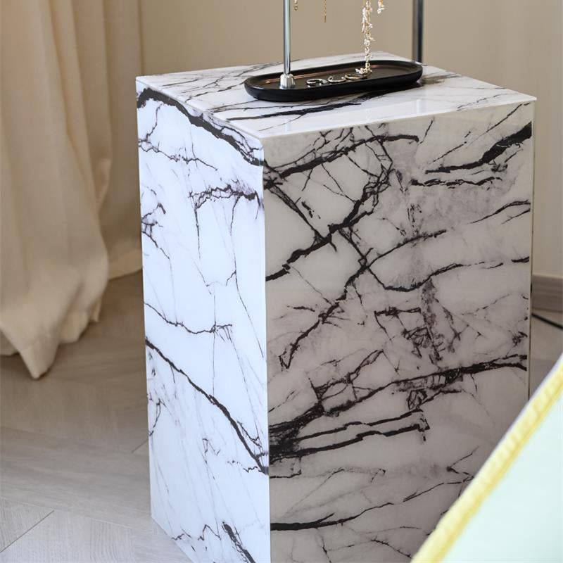 Minimalist Textured Acrylic End Table