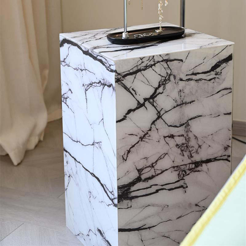 Minimalist Textured Acrylic End Table