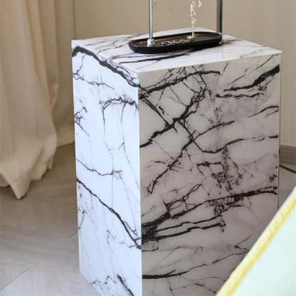 Minimalist Textured Acrylic End Table