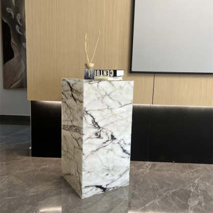 Minimalist Textured Acrylic End Table
