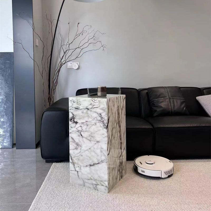 Minimalist Textured Acrylic End Table