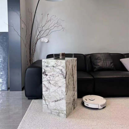 Minimalist Textured Acrylic End Table