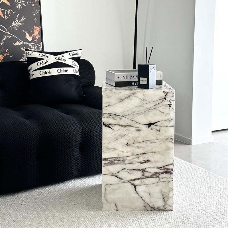 Minimalist Textured Acrylic End Table