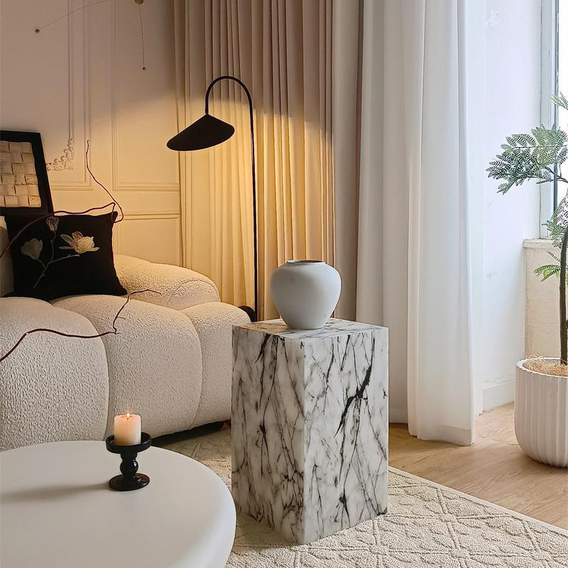 Minimalist Textured Acrylic End Table