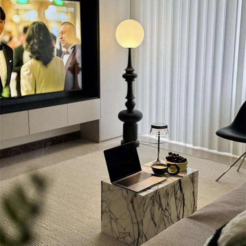 Minimalist Textured Acrylic End Table