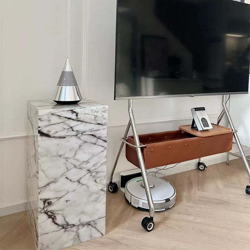 Minimalist Textured Acrylic End Table