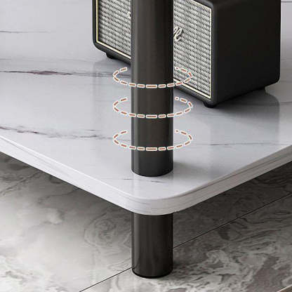 Scandinavian Cylinder Wood End Table 2-Tier