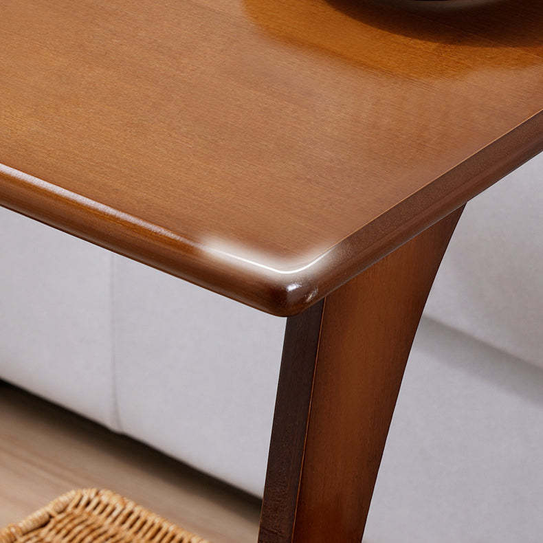 Minimalist C-Shape Bamboo End Table 2-Tier