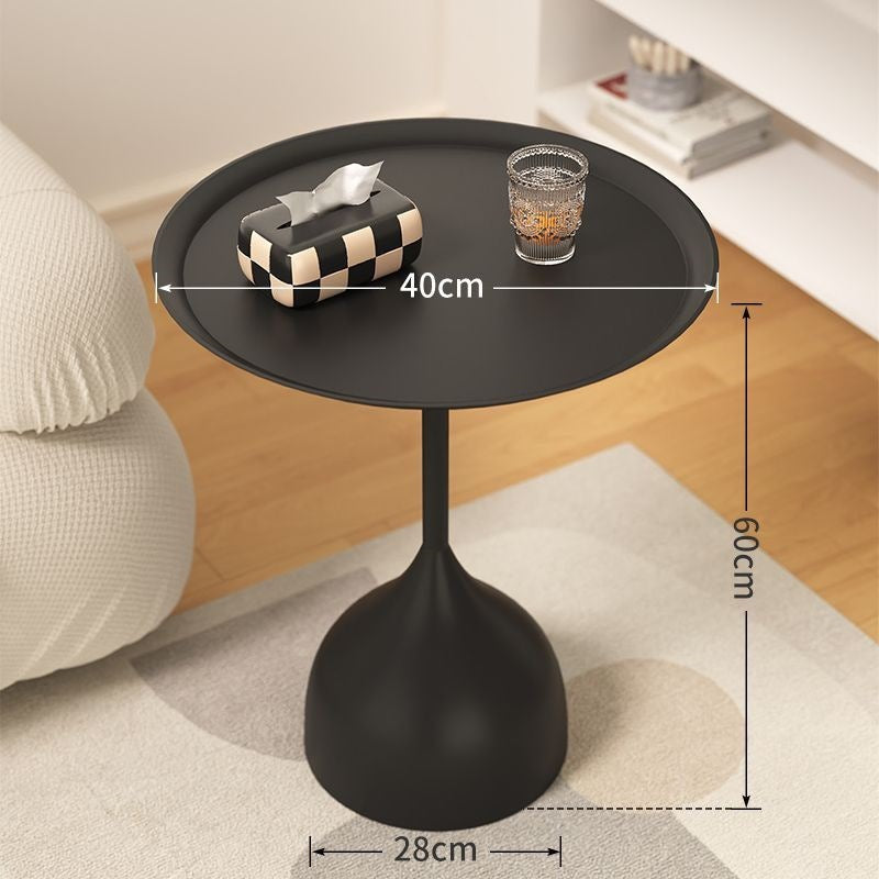 Vintage Wine Glass Iron End Table