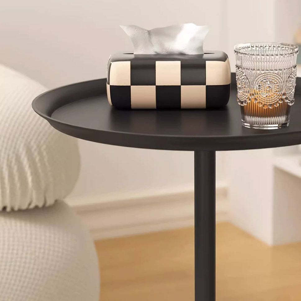 Vintage Wine Glass Iron End Table