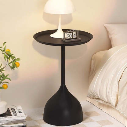 Vintage Wine Glass Iron End Table