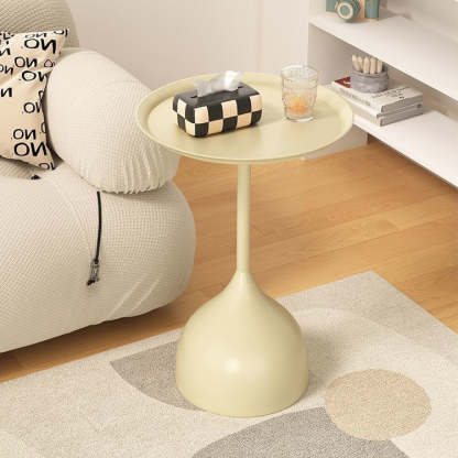 Vintage Wine Glass Iron End Table
