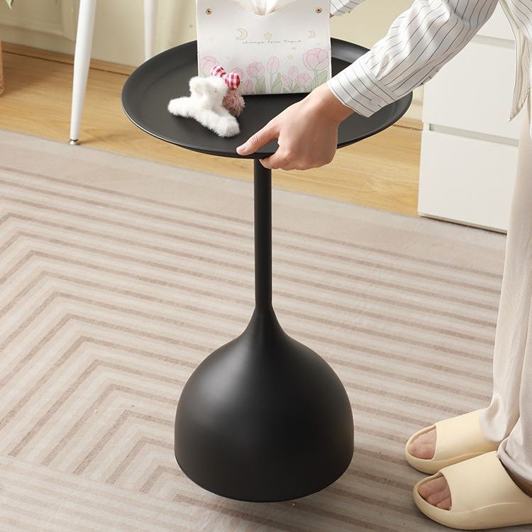 Vintage Wine Glass Iron End Table