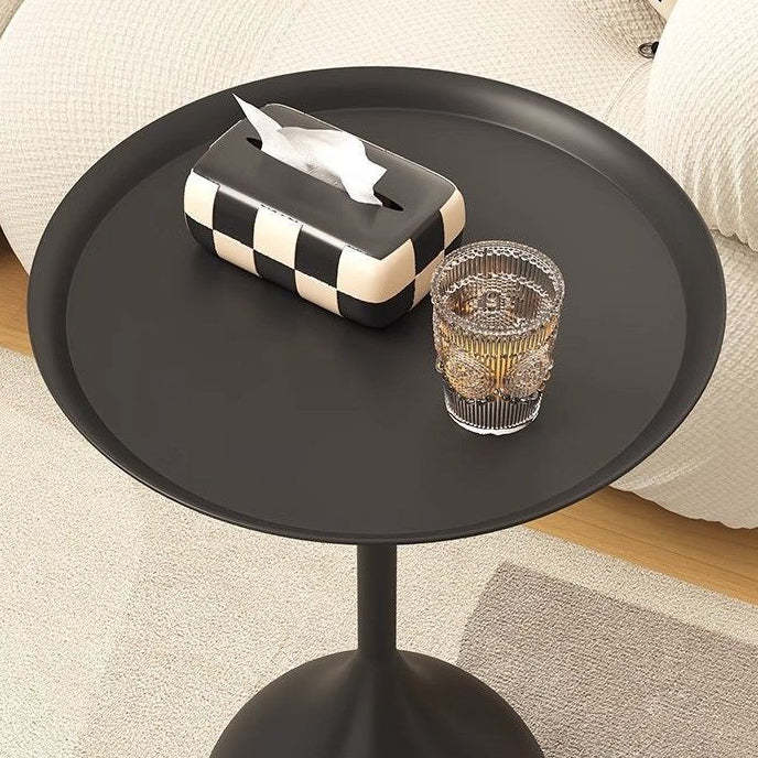 Vintage Wine Glass Iron End Table