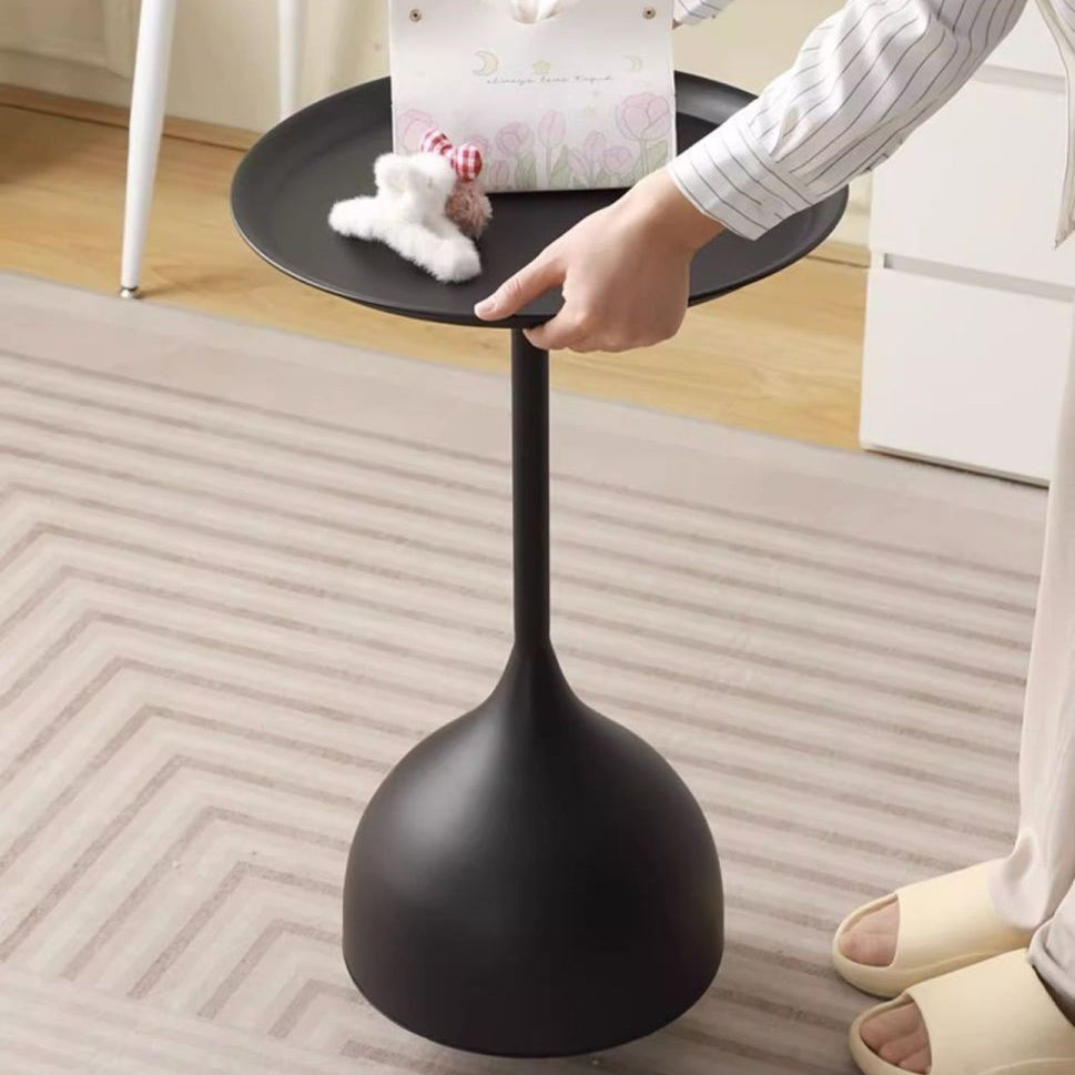 Vintage Wine Glass Iron End Table