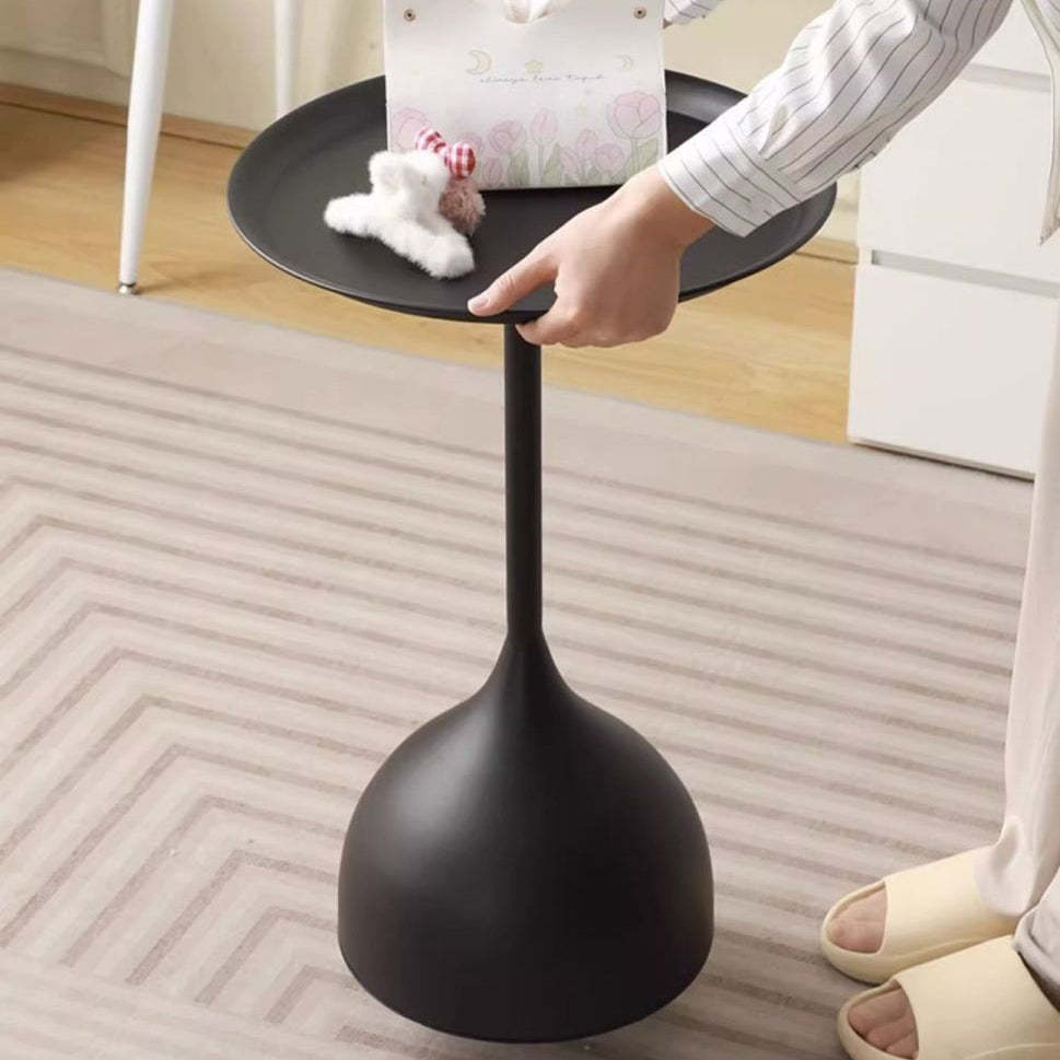 Vintage Wine Glass Iron End Table