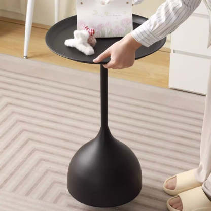 Vintage Wine Glass Iron End Table