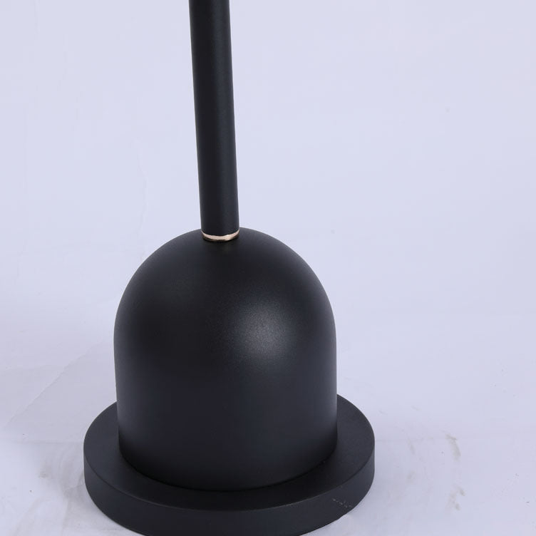 Minimalist Column Glass Metal End Table