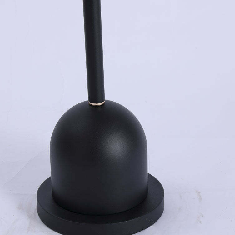 Minimalist Column Glass Metal End Table