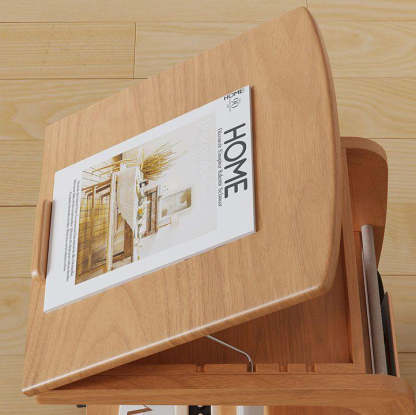 Minimalist Removable Rubberwood End Table 4-Tier