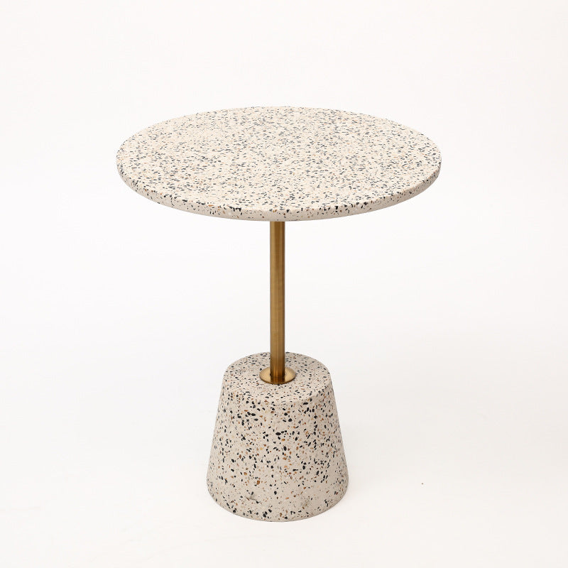 Scandinavian Tapered Graphite Iron End Table