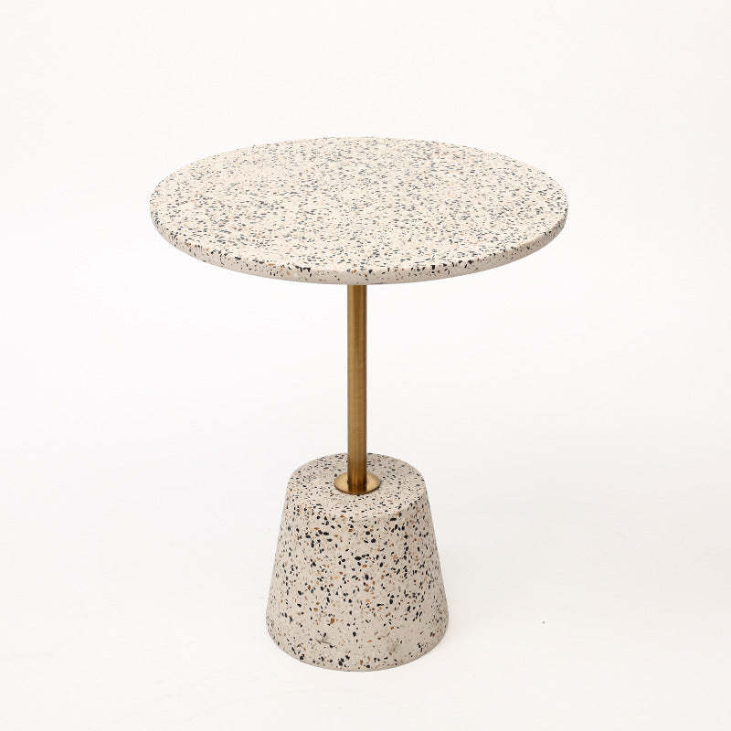 Scandinavian Tapered Graphite Iron End Table