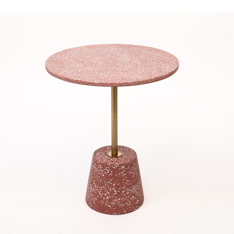 Scandinavian Tapered Graphite Iron End Table