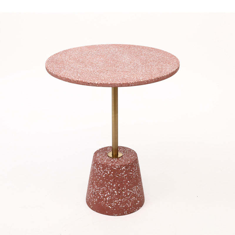 Scandinavian Tapered Graphite Iron End Table