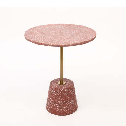 Scandinavian Tapered Graphite Iron End Table